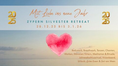 Silvesterretreat – 28.12.25 bis 03.01.2026, Präsenzveranstaltung mit Chris auf Zypern